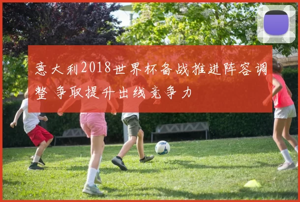 意大利2018世界杯备战推进阵容调整 争取提升出线竞争力