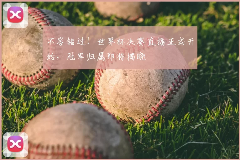 不容错过!世界杯决赛直播正式开始,冠军归属即将揭晓